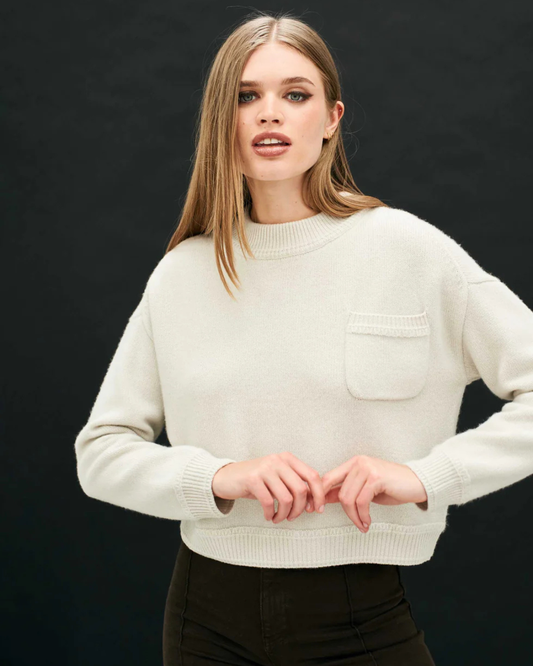 Cashmere Heavy Pocket Turtle in Stone by Jumper 1234