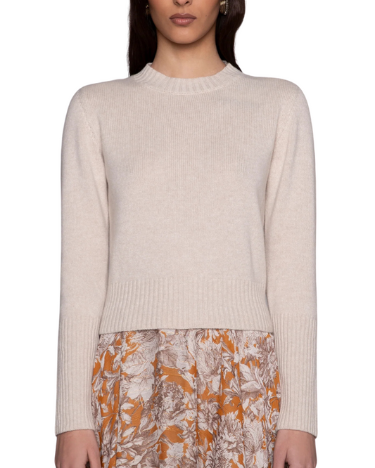 Maglia Corvara Sweater in Naturale by LAVI Couture