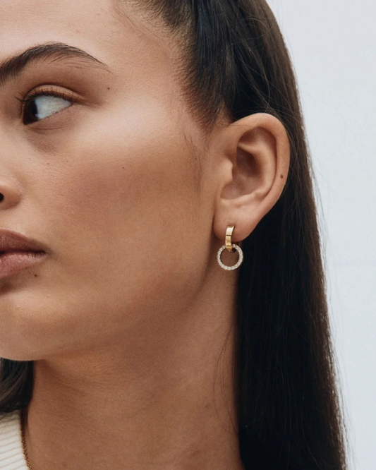 Eternal Orbit Earrings in Gold by EDBLAD