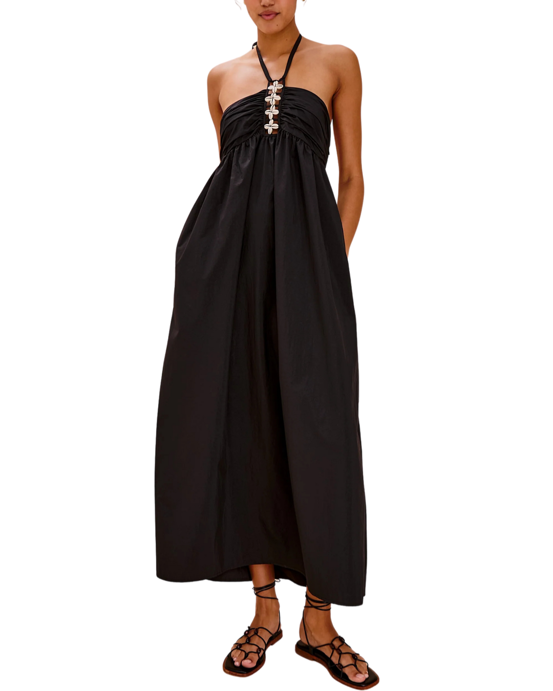 Palazzo Dress in Black by Rails