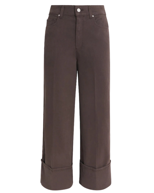 Sasha Ankle Wide Leg Jeans in Rich Chocolate by Paige
