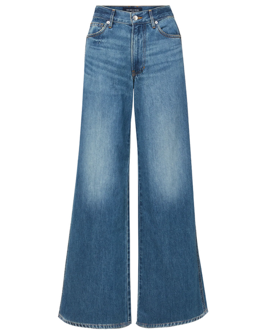 Kasey Mid Rise Wide Leg Jeans in City Stroll by Veronica Beard