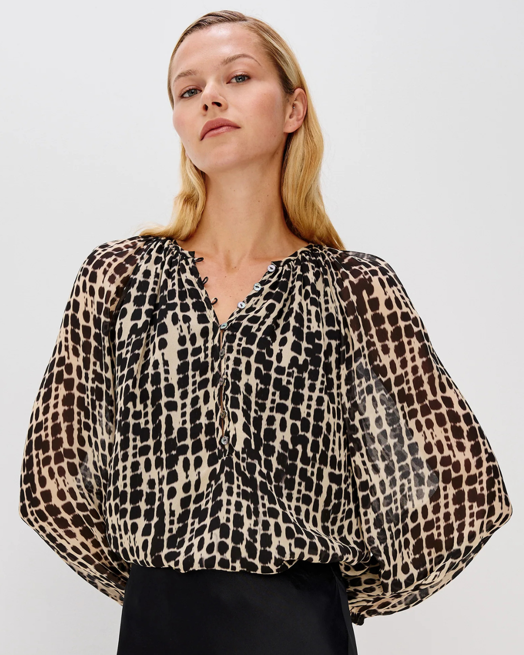 Indi Blouse in Spotted Shibori by Rails