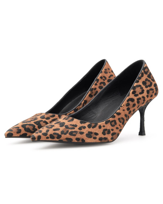 Laura Leo Heels in Leopard by WODEN