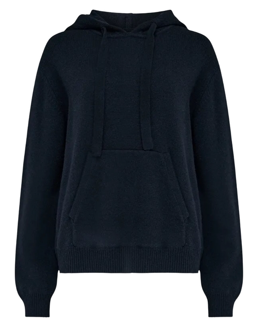 Merino Oversize Hoodie in Dark Ink by Jumper 1234