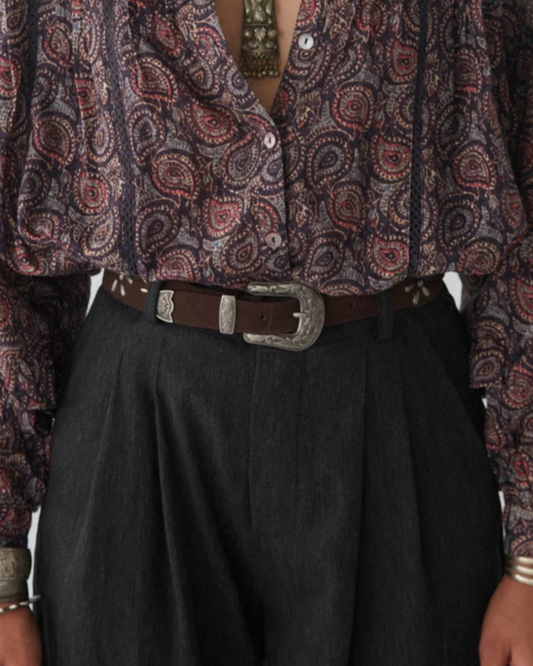 Daisy Belt in Prado Brown by Maison Hotel
