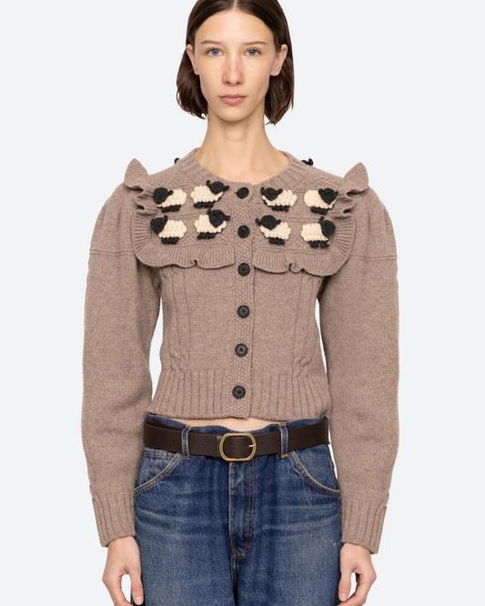 Benny Sheep Crochet Cardigan by Sea New York