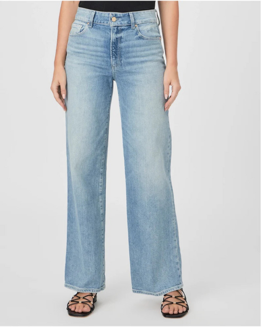Sasha High Rise Wide Leg Jeans in Verse by Paige