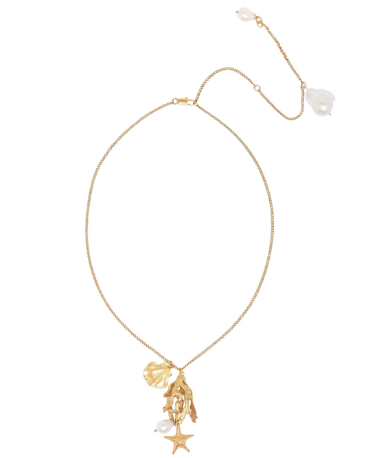 Curio Multi Charm Necklace by Alemais