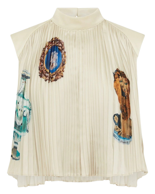 Orazio Pleated Top by Alemais