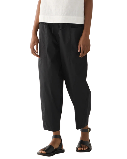 Edna Pant in Black Poplin by Foemina