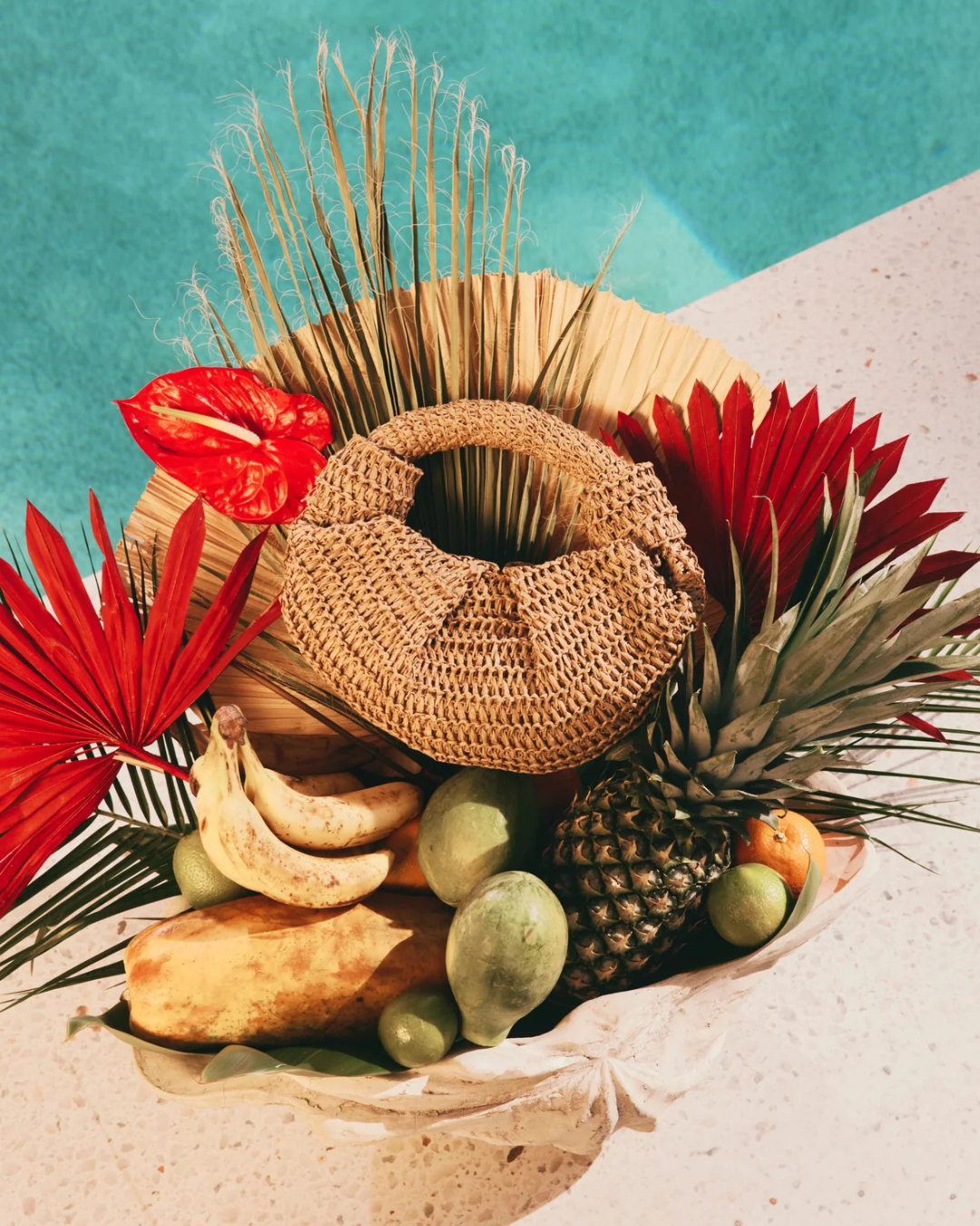 Raffia Lopsy Bag by Simon Miller