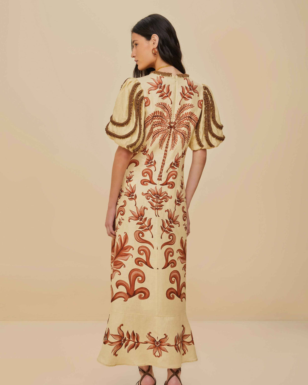 Off-White Milani Euroflax™ Premium Linen Maxi Dress by Farm Rio