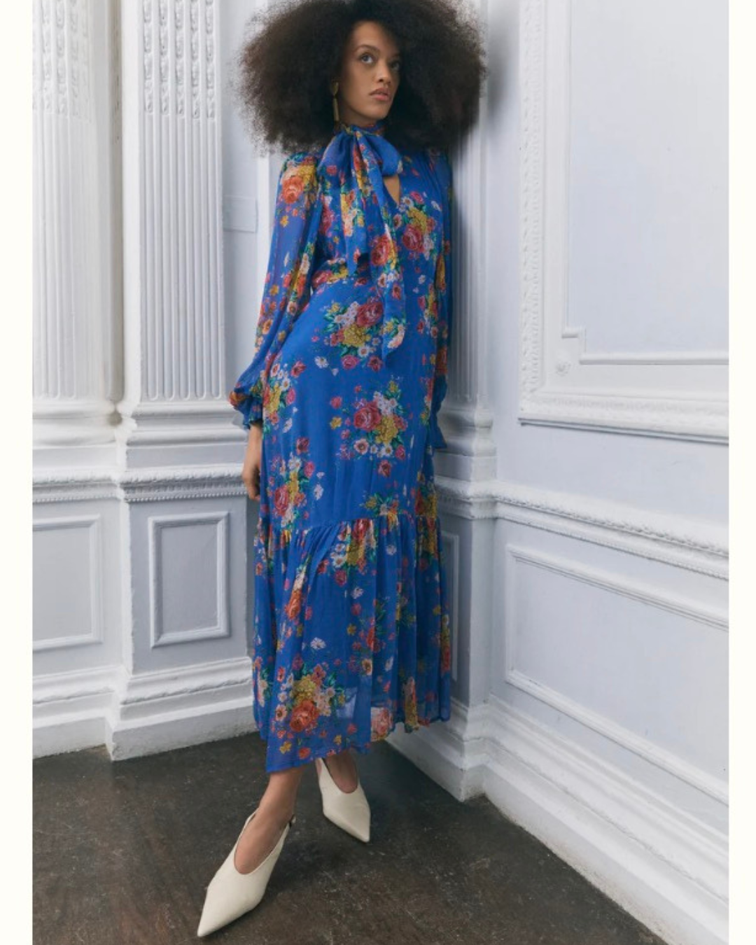 Limited Edition Marnie Dress in Cobalt by Queens of Archive