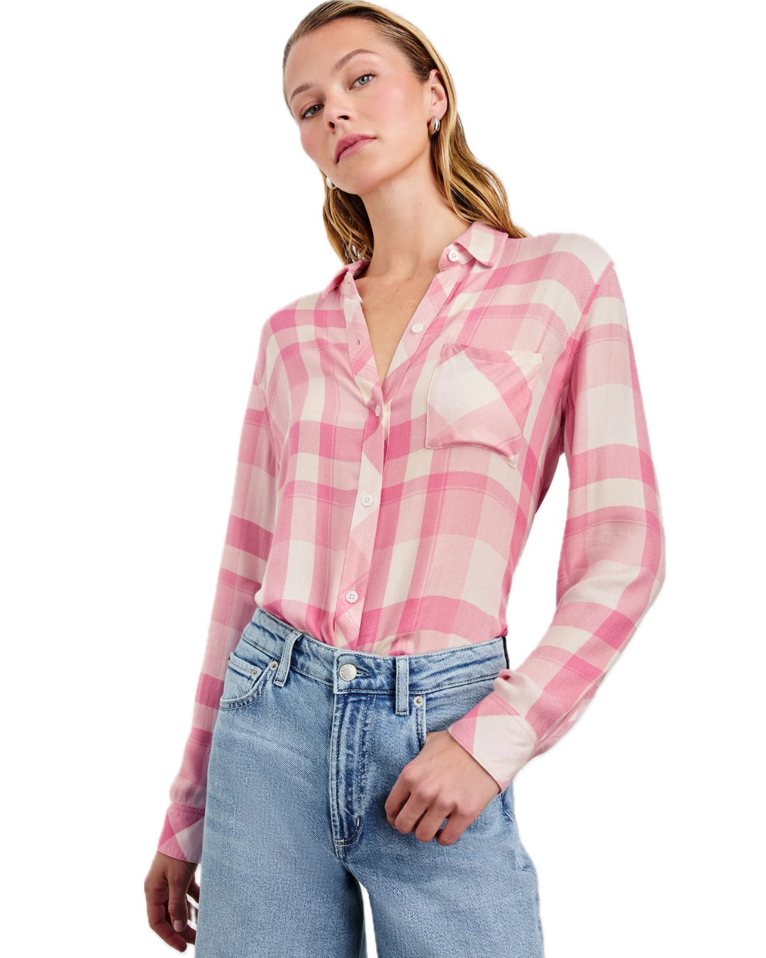 Ivory Rose Hunter Shirt by Rails