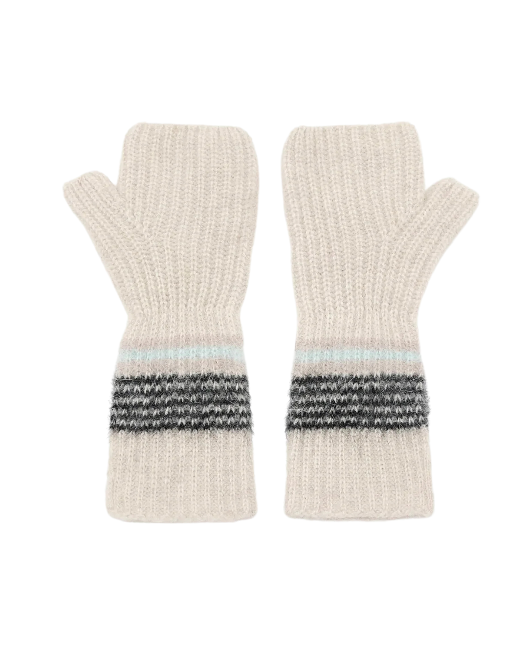 Dussam Fingerless Mittens in Oyster by Bellerose