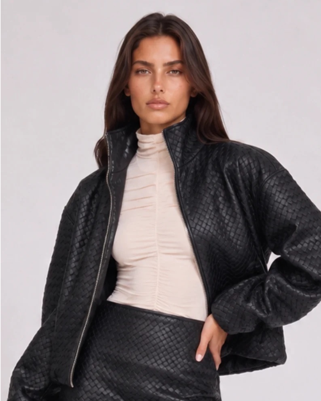 Valentina Jacket in Onyx Black by Scarlett Poppies