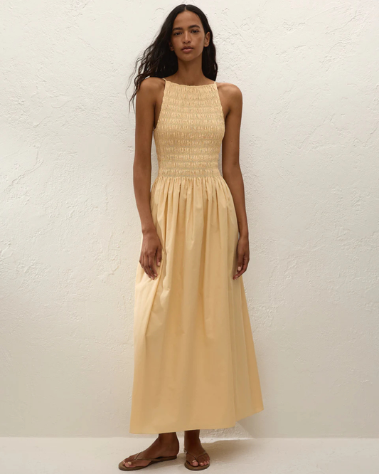 Laia Maxi Dress in Daffodil by Faithfull the Brand