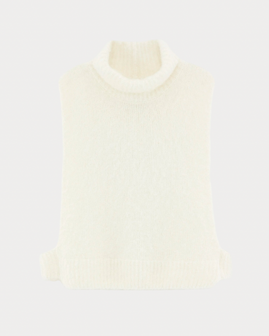 Daren Sleeveless Sweater in Natural by Bellerose