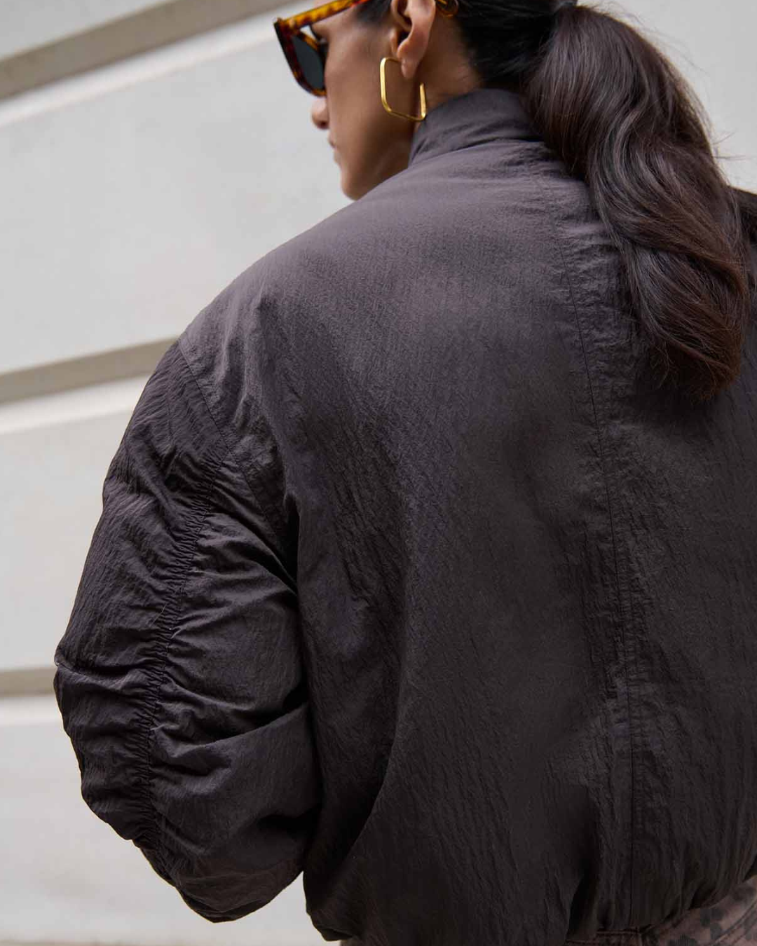 Bodie Bomber Jacket in Espresso by by-bar
