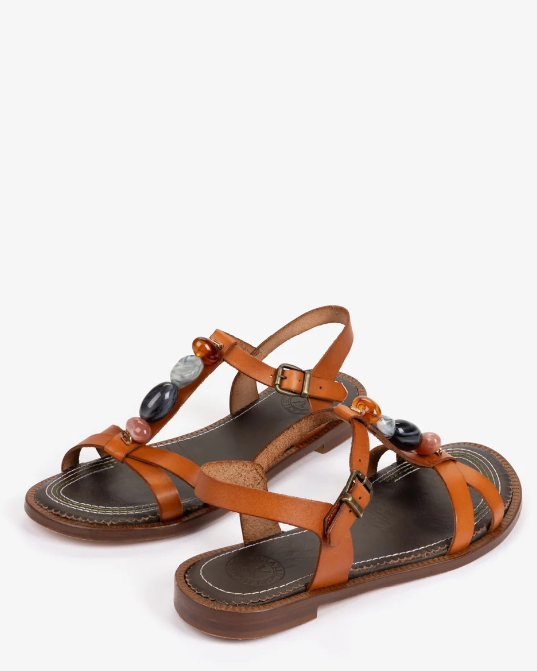 Patmos Leather Sandal in Tan by Penelope Chilvers