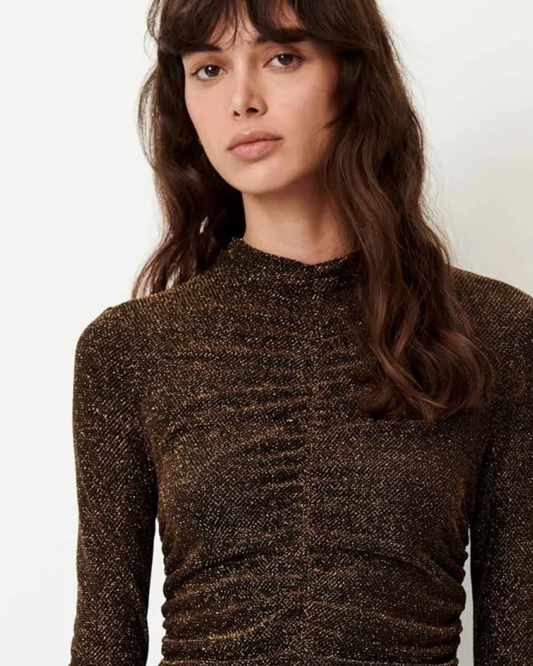 Starlet Bodysuit in Night Gold by Sessùn