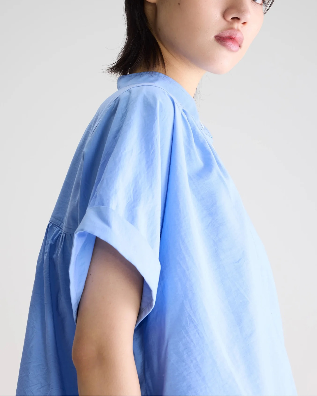 Pear Short Sleeve Blouse in Blue by Bellerose