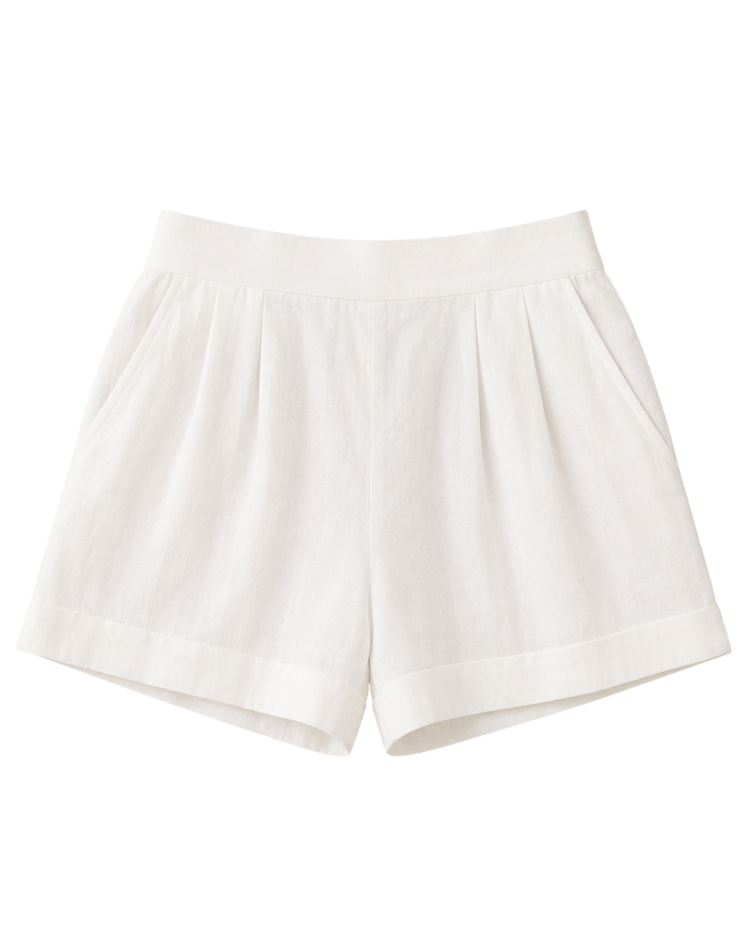 Gaia Linen Shorts in Ivory by Lilly Pilly