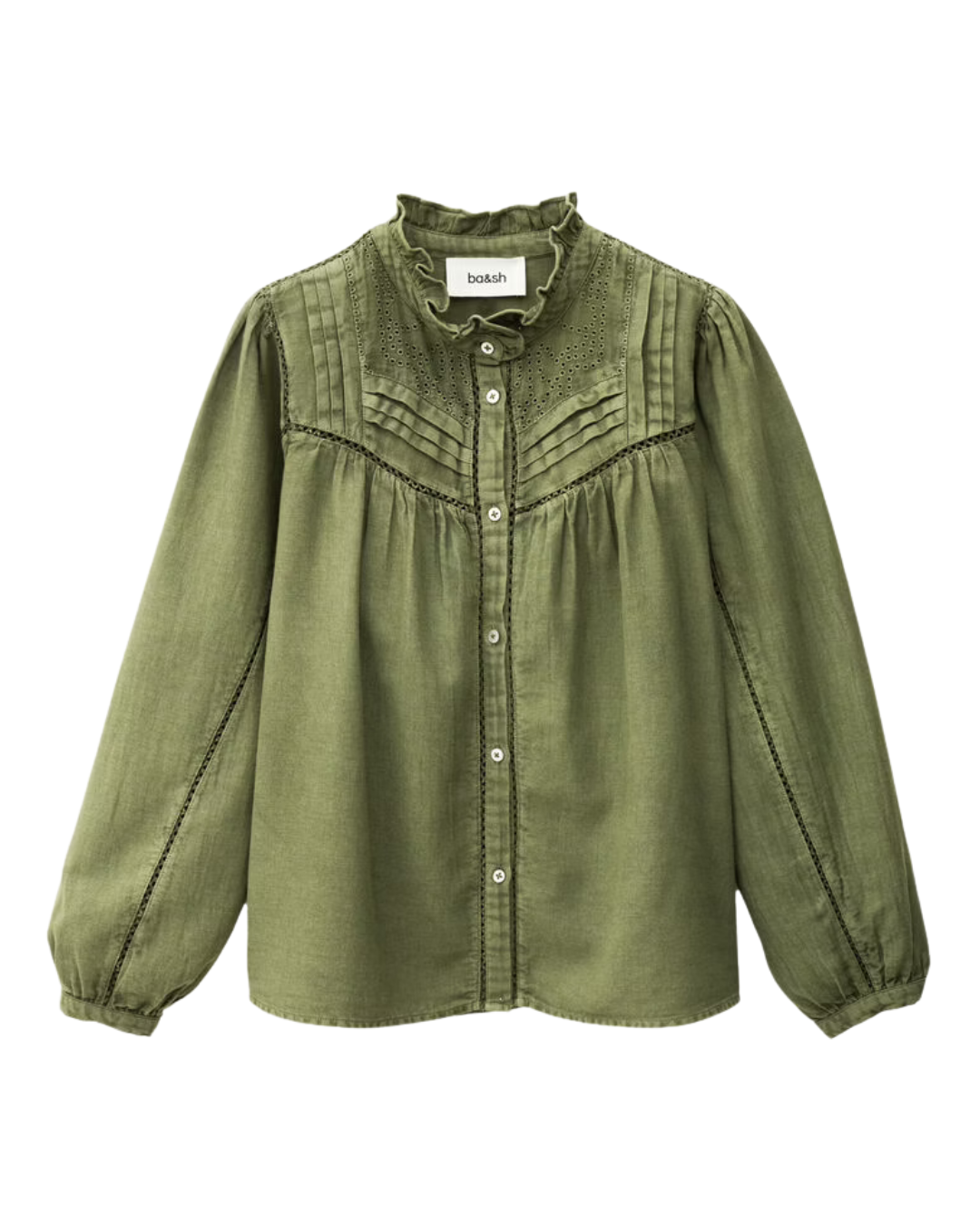 Gilda Blouse in Khaki by BA&SH