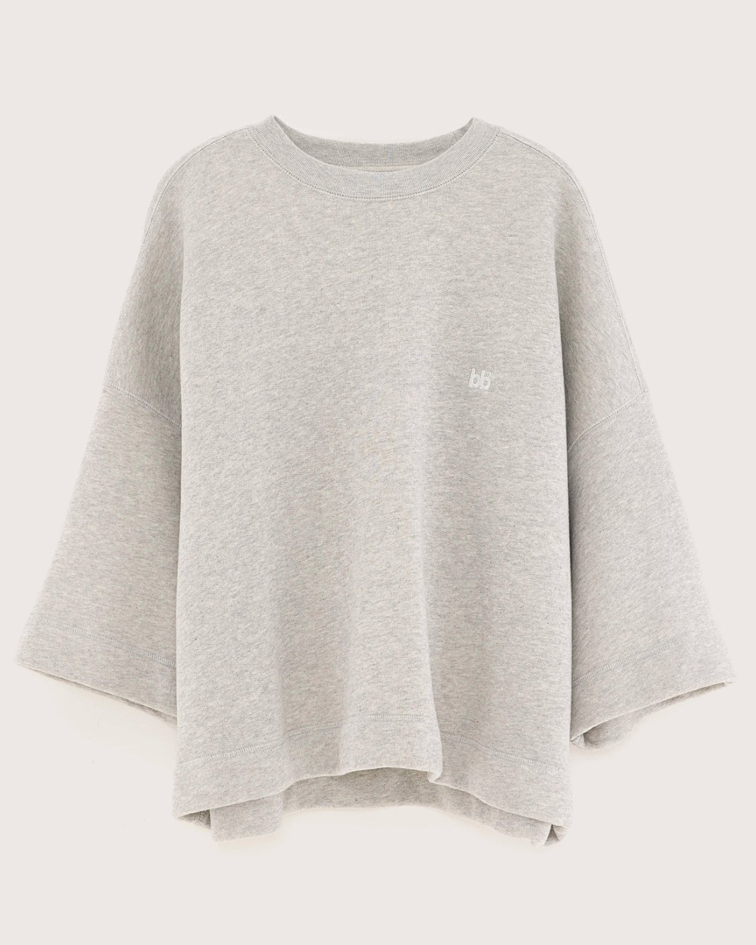 Farlol Short Sleeve Sweatshirt in Grey by Bellerose