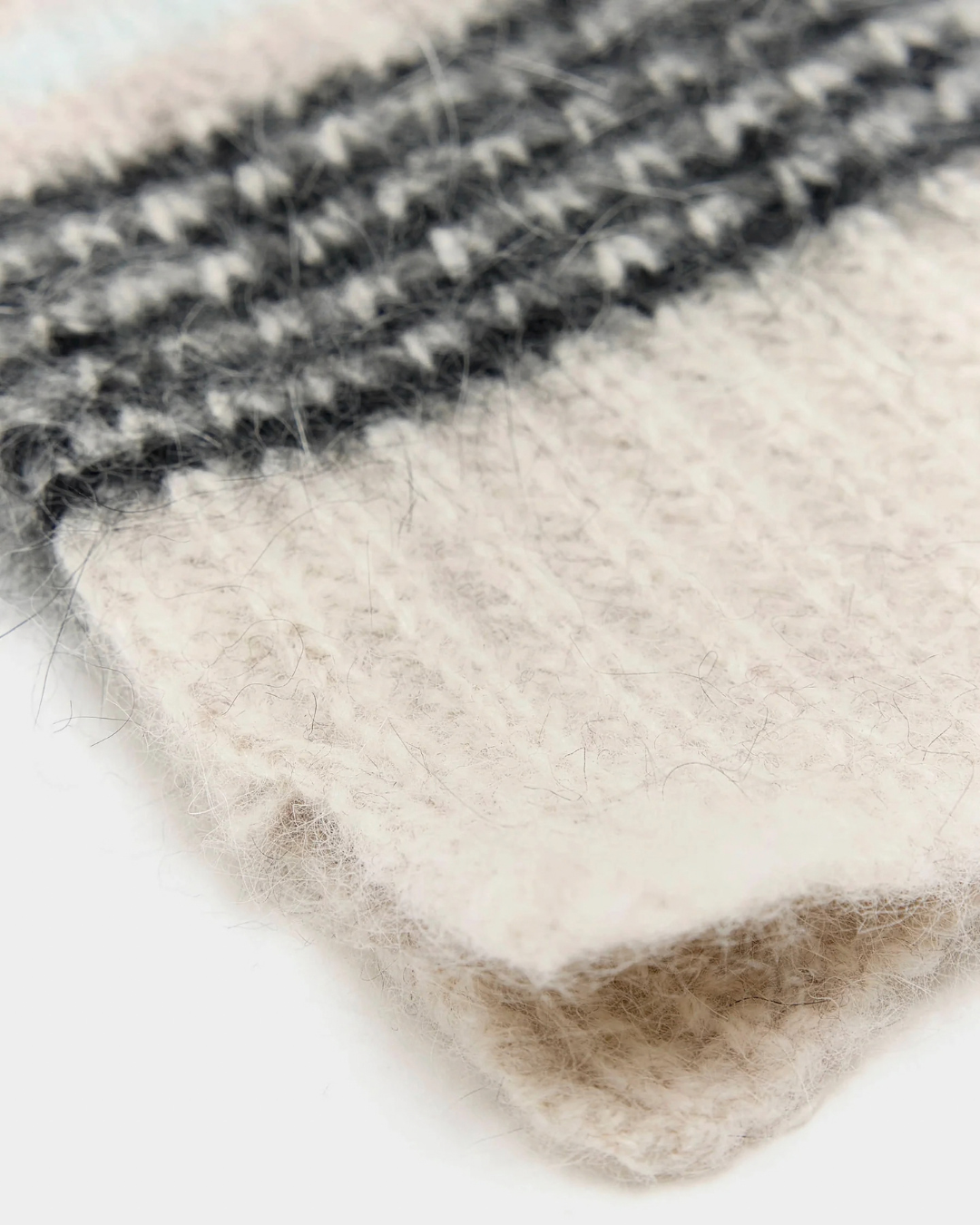 Dussam Fingerless Mittens in Oyster by Bellerose