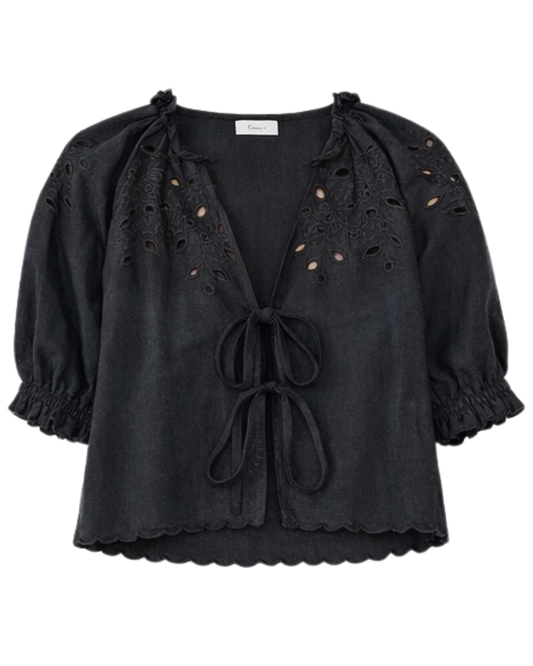 Lizbeth Blouse in Black by Rails