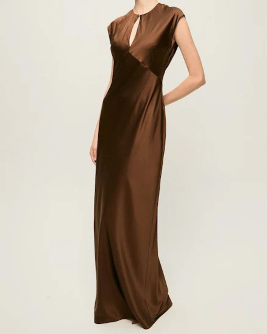 Nelzy Dress in Walnut by Veronica Beard