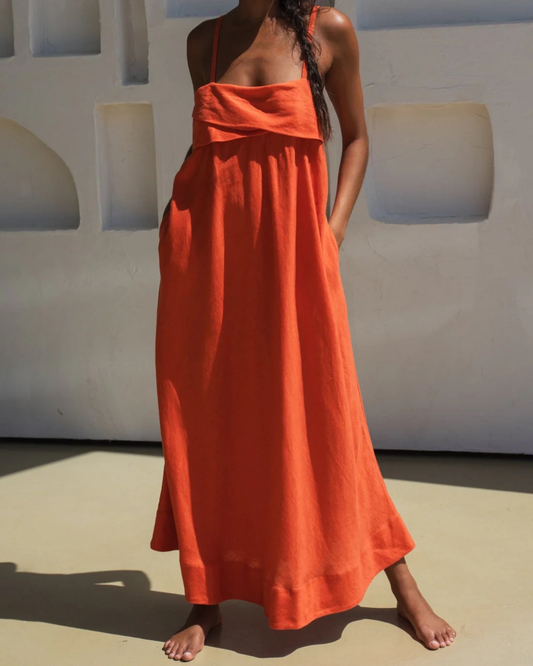 Kiko Linen Dress in Spritz by Lilly Pilly