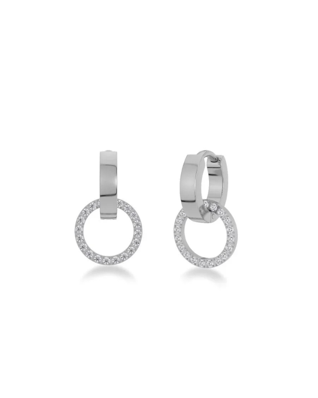 Eternal Orbit Earrings in Silver by EDBLAD