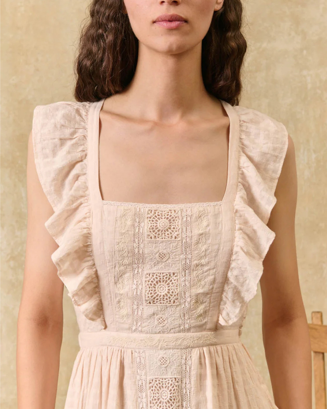 Helianne Dress in Cream by Louise Misha