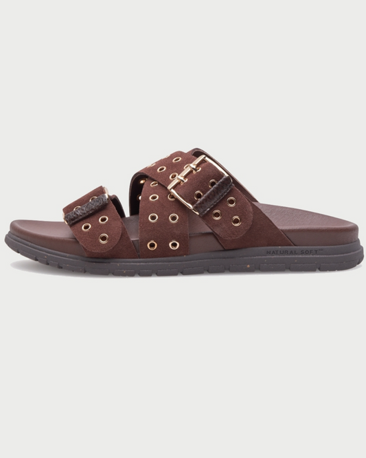 Tilde Suede Slide Sandal by Shoe The Bear