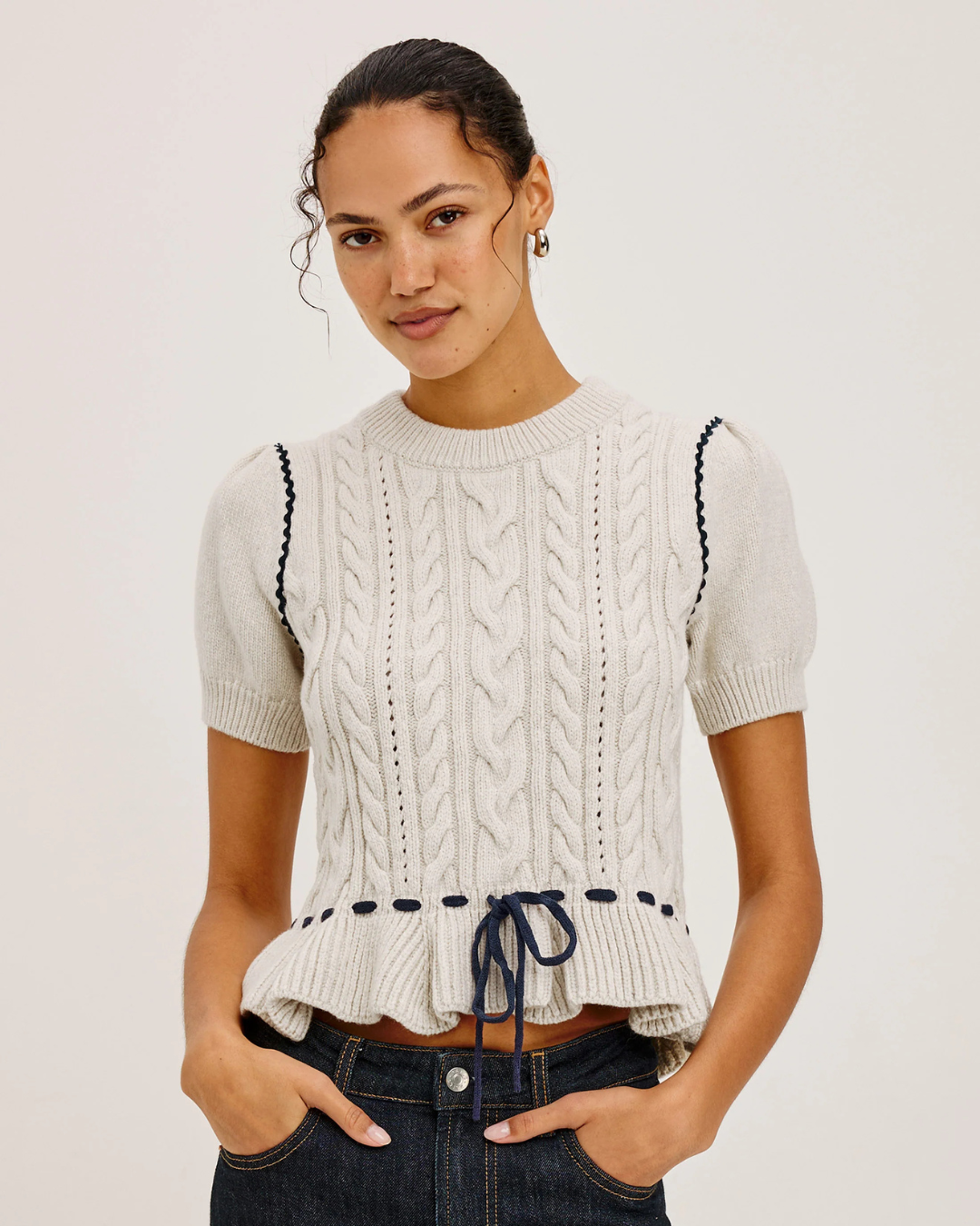Chandi Sweater in Heather Oat by Rails