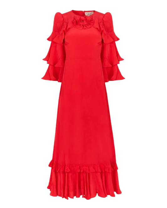 Madeline Dress in Red by Queens of Archive
