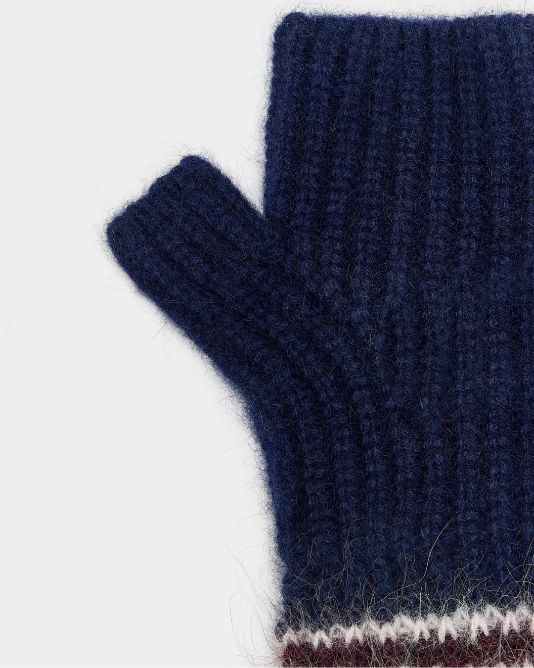 Dussam Fingerless Mittens in Captain by Bellerose