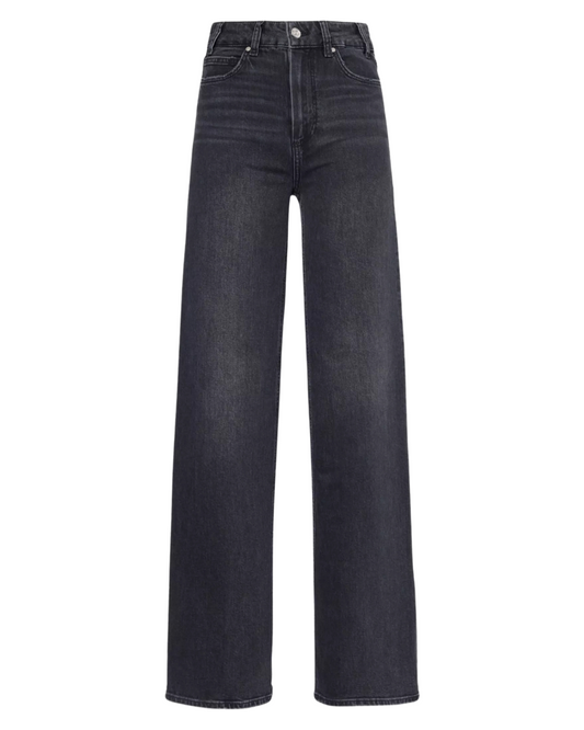 Sasha Jeans in Viper Distressed Black Denim by PAIGE