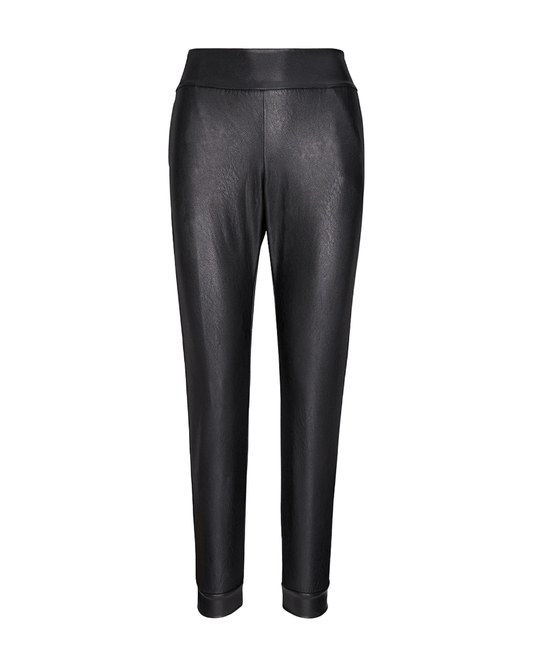 Faux Leather Jogger in Black by Commando