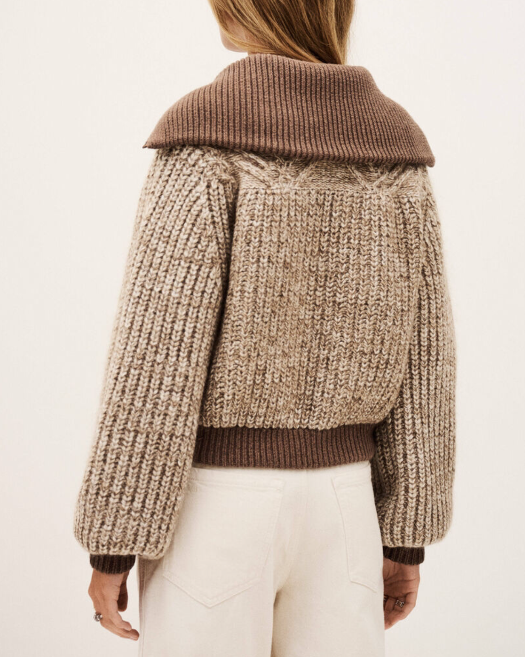 Rabel Cardigan in Marron by BA&SH