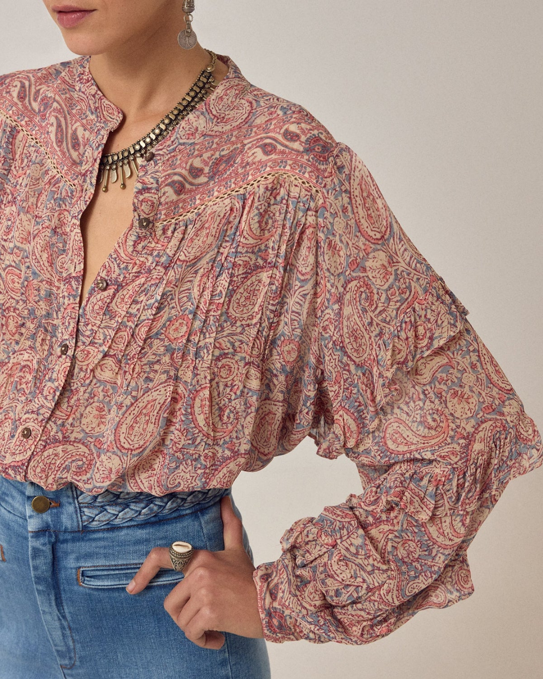 Cosima Blouse in Wild Dust by Maison Hotel