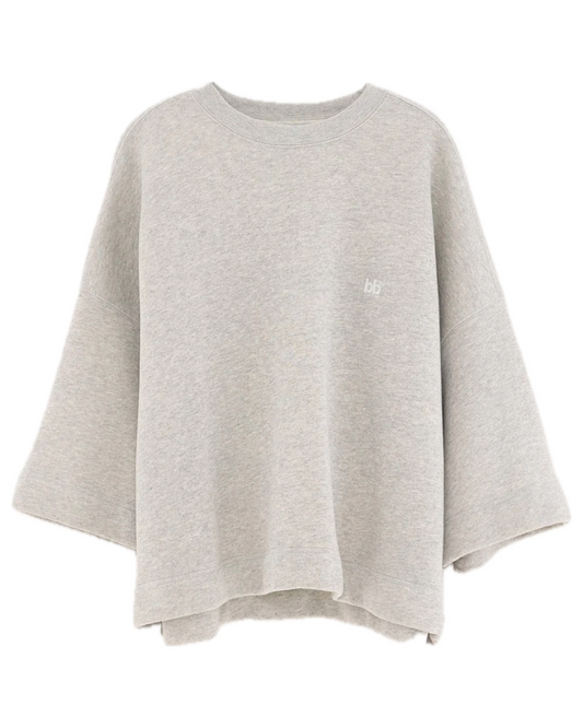 Farlol Short Sleeve Sweatshirt in Grey by Bellerose