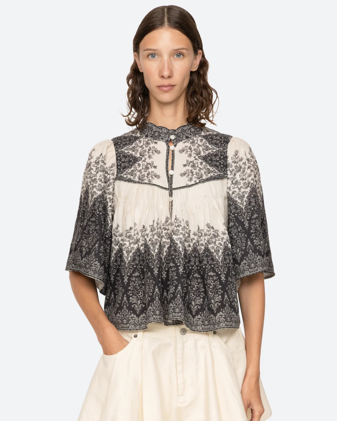 Hedra Print Blouse by Sea NY