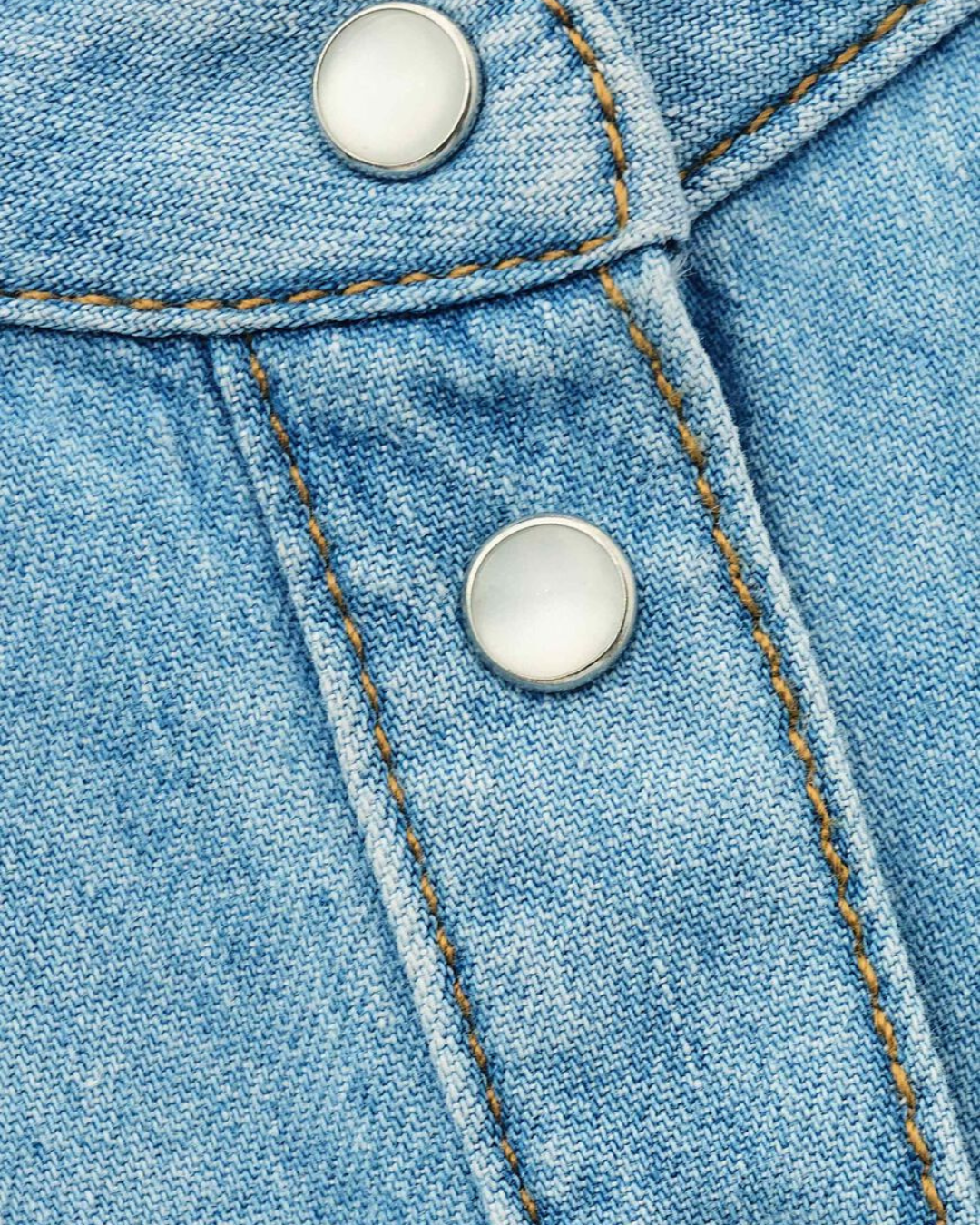 Lio Blouse in Light Used Blue by BA&SH