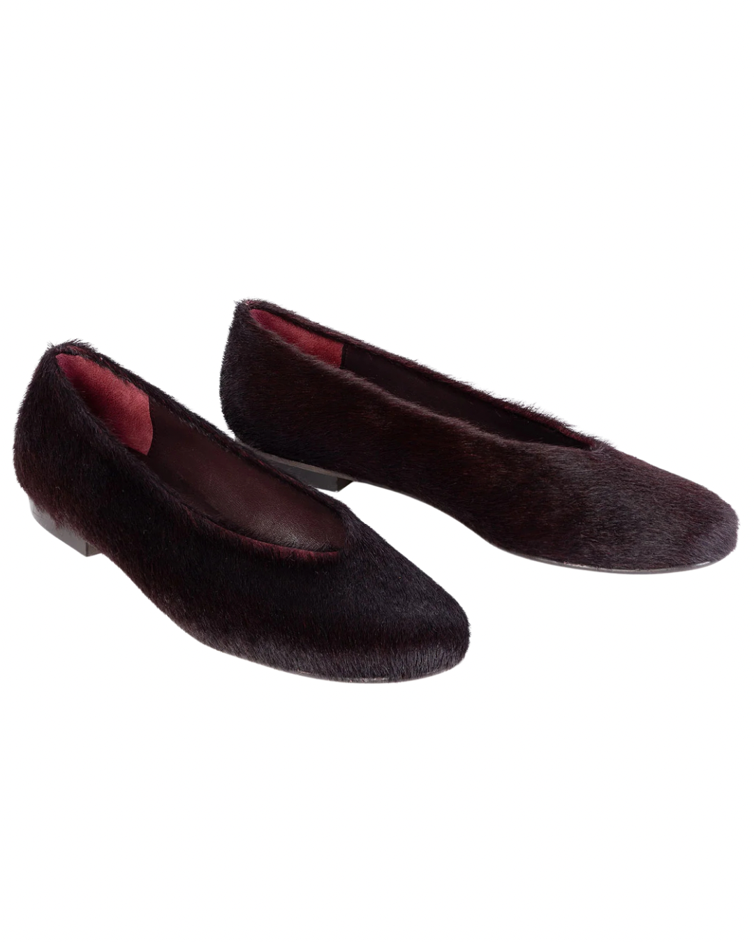 Coco Pony Pumps in Dark Cherry by Penelope Chilvers