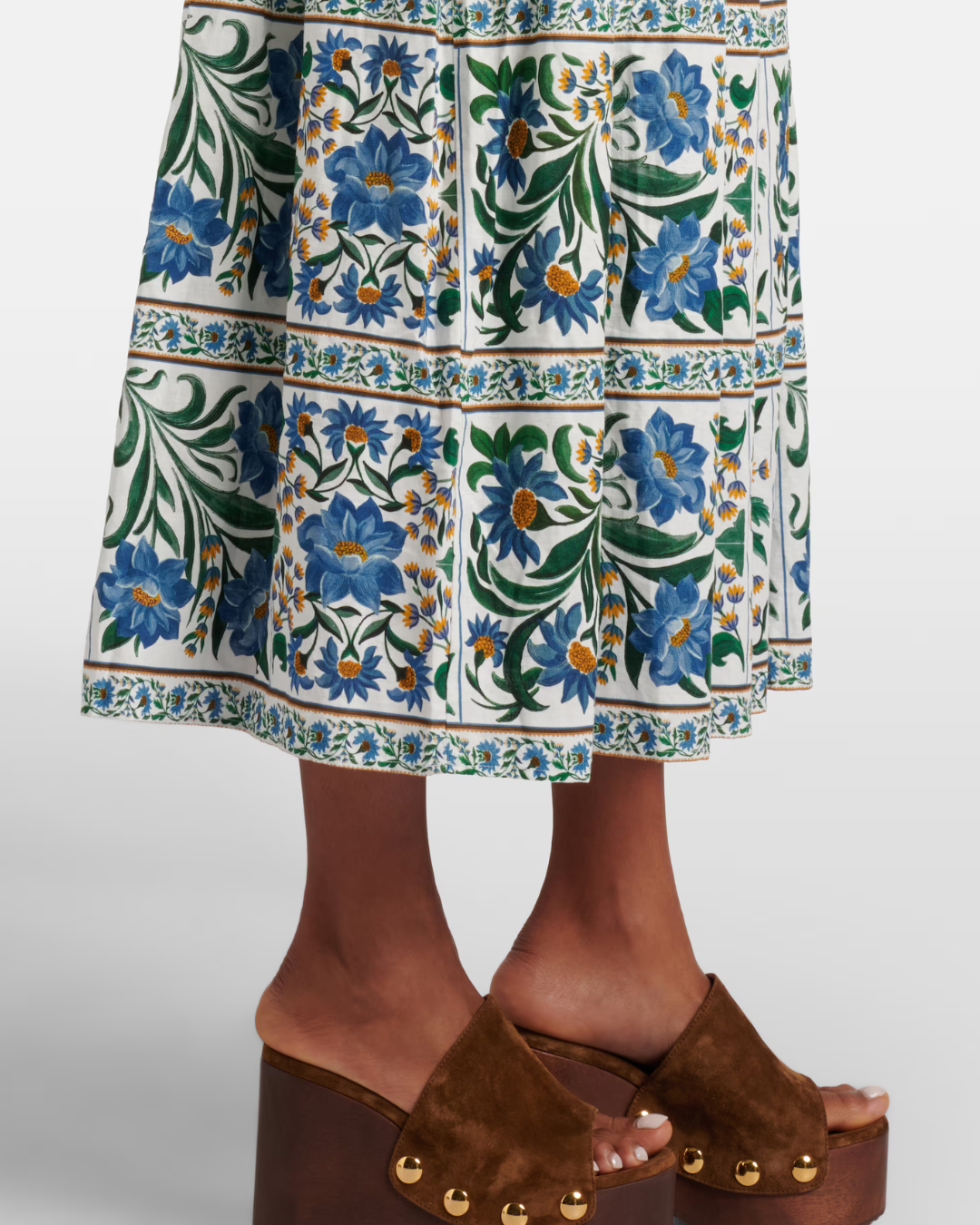Manoela Sleeveless Belt Maxi Dress in Off White by FARM Rio
