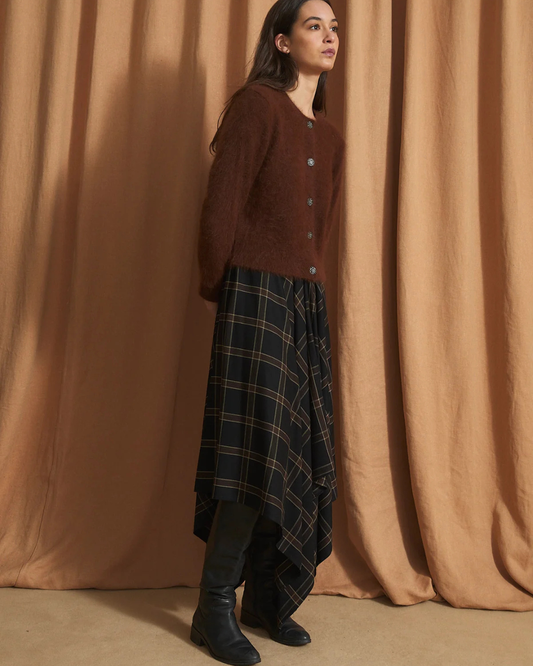 Pañuelo Berlin Skirt in Brown by SOPHIE + LUCIE